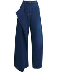 A.W.A.K.E. MODE - Asymmetric Wrap-Detail Jeans - Lyst