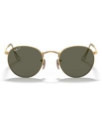 Ray-Ban - Rb3447 Round Metal Round Sunglasses - Lyst