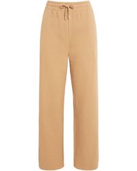 Harrods - Cotton Jersey Wide-Leg Sweatpants - Lyst