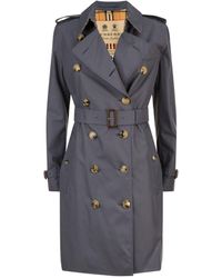 Burberry Kensington Heritage Trench Coat - Grey