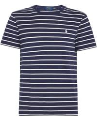Polo Ralph Lauren - Cotton Stripe Polo Pony Slim T-Shirt - Lyst
