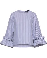 Max Mara - Cotton Stripe Blouse - Lyst