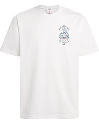 CASABLANCA - Organic Cotton Hotel Emblem T-Shirt - Lyst