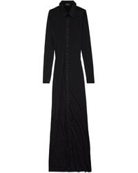 Balenciaga - Long-Sleeve Maxi Dress - Lyst