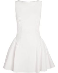 STAUD - Cotton-Blend Gwen Mini Dress - Lyst