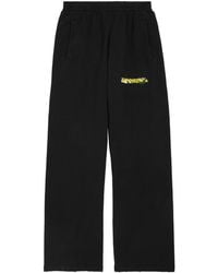 Balenciaga - Cotton Messy Spray Logo Sweatpants - Lyst