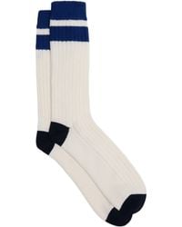 dunhill - Cashmere-Cotton Stripe Socks - Lyst
