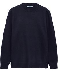 Prada - Wool Elbow-Patch Sweater - Lyst