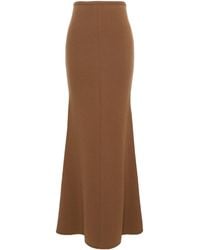Max Mara - Virgin Wool-Cashmere Knitted Maxi Skirt - Lyst