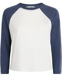 ÉTERNE - Cotton-Modal Baseball T-Shirt - Lyst