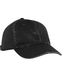 Saint Laurent - Distressed Corduroy Cassandre Baseball Cap - Lyst