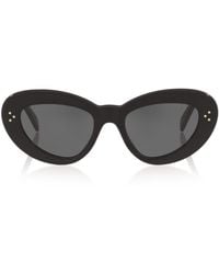 Celine - Oversized Cat Eye 3 Dots Sunglasses - Lyst