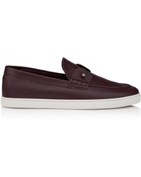 Christian Louboutin - Chambeliboat Leather Boat Shoes - Lyst