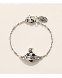 Vivienne Westwood - New Diamante Heart Bracelet - Lyst