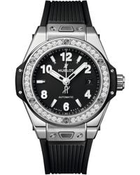 Hublot - Stainless Steel And Diamond Big Bang One Click Watch 33mm - Lyst