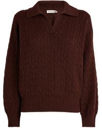 Johnstons of Elgin - Cashmere Polo Sweater - Lyst