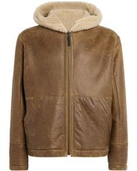 Yves Salomon - Shearling Reversible Hooded Jacket - Lyst