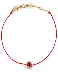 RedLine - Diamond And Ruby Diva Bracelet - Lyst