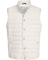 Brunello Cucinelli - Bonded Taffeta Down Gilet - Lyst