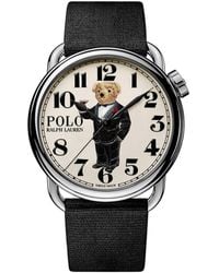 Polo Ralph Lauren - Stainless Steel Martini Tuxedo Polo Bear Watch 38mm - Lyst