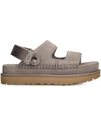 UGG - Suede Goldenstar Glide Sandals - Lyst