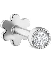 Maria Tash - Scalloped Set Diamond Threaded Stud Earring - Lyst