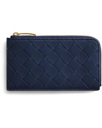 Bottega Veneta - Leather Intrecciato L-Zip Card Holder - Lyst