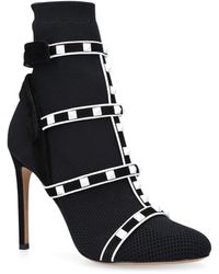 Valentino Rockstud Bodytech Ankle Boots 105 - Black