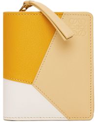 Loewe - Leather Puzzle Compact Wallet - Lyst