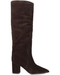 Paris Texas - Suede Anja Knee-High Boots 70 - Lyst