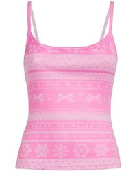 Skims - Pointelle Plush Cami Pyjama Top - Lyst