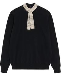Valentino - Virgin Wool Embellished Sweater - Lyst