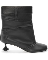 Loewe - Leather Toy Panta Ankle Boots 45 - Lyst