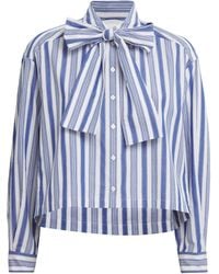 Claudie Pierlot - Cotton Striped Shirt - Lyst