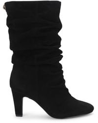 Kurt Geiger - Suede Elizabeth Slouch Knee-High Boots 80 - Lyst