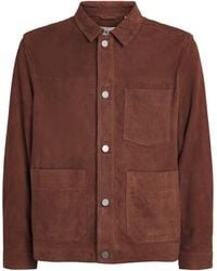 Wax London - Suede Robin Chore Jacket - Lyst