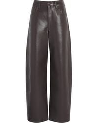 Citizens of Humanity - Leather-Blend Ayla Baggy Jeans - Lyst