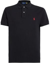 Polo Ralph Lauren - Short-Sleeved Logo-Embroidered Custom-Fit Cotton-Piqué Polo Shirt - Lyst