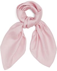 McQueen Silk Sailor Tattoo Scarf in Red | Lyst