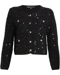 Maje - Sequinned Cardigan - Lyst
