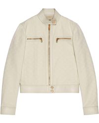 Gucci - Gg Canvas Bomber Jacket - Lyst