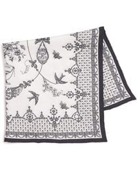 Harrods - Silk Lace Print Scarf - Lyst