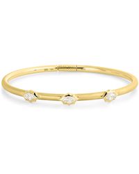 Jade Trau - Small And Diamond Plié Maverick Station Bangle - Lyst