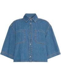 Weekend by Maxmara - Cotton Denim Shirt - Lyst