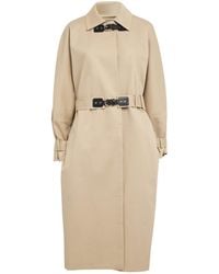 Maje - Cotton Longline Trench Coat - Lyst