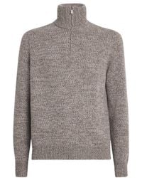 Barena - Wool Speckled-Knit Quarter-Zip Sweater - Lyst