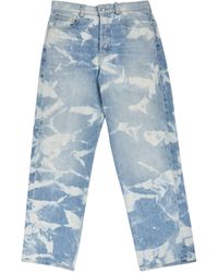 NAHMIAS - Bleach Patterned Baggy Jeans - Lyst