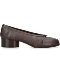Maison Margiela - Leather Tabi Ballerina Pumps 30 - Lyst