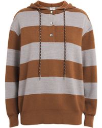 Claudie Pierlot - Stripe Button-Up Hoodie - Lyst