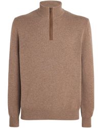 Agnona - Cashmere Quarter-Zip Sweater - Lyst